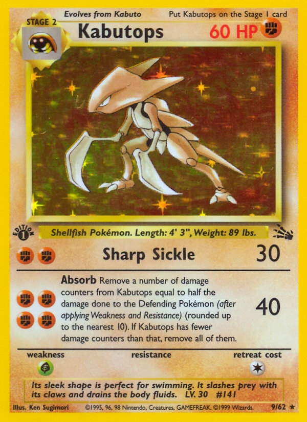 Kabutops - Fossil (Rare Holo) [FO-9] English / Near Mint / Normal