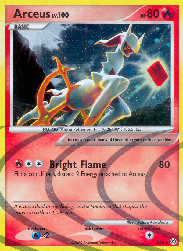 Arceus - Arceus (Rare) [AR-AR3] English / Excellent / Normal