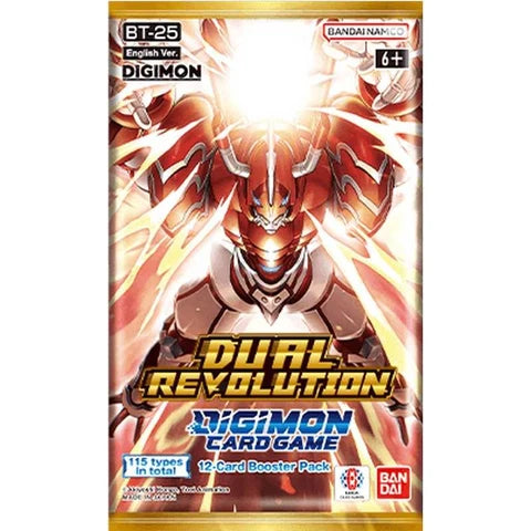 Digimon Card Game: Booster Pack - Dual Revolution (BT-25) booster pack
