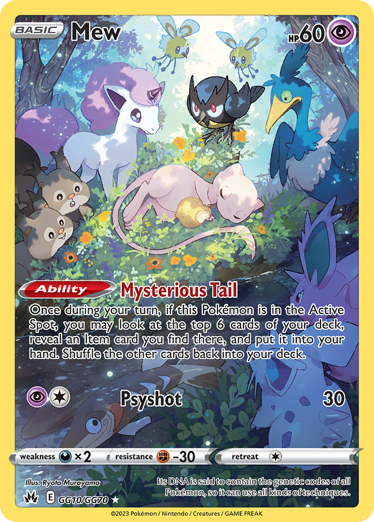 Mew - Crown Zenith Galarian Gallery (Trainer Gallery Rare Holo) [CRZ-GG10] English / Near Mint / Normal