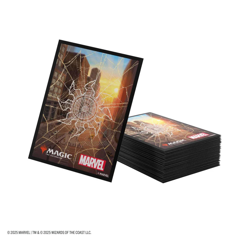 Gamegenic MTG Marvel's Spider-Man Premium Art Sleeves- Spider-Man Plains