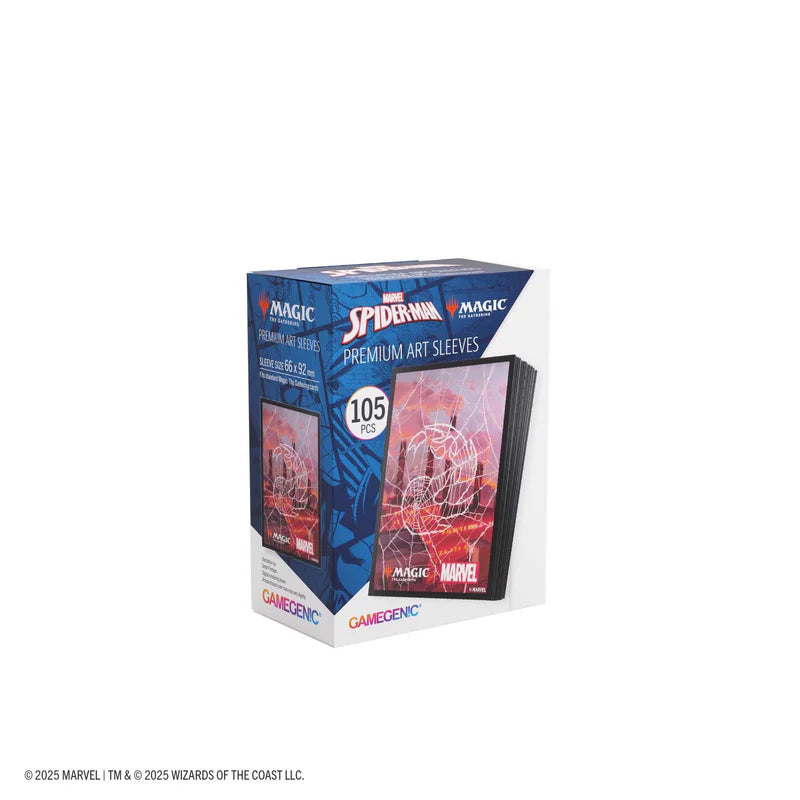 Gamegenic MTG Marvel's Spider-Man Premium Art Sleeves- Spider-Man Mountain