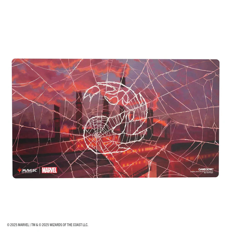 Gamegenic MTG Marvel's Spider-Man Shiny Playmat- Spider-Man Mountain