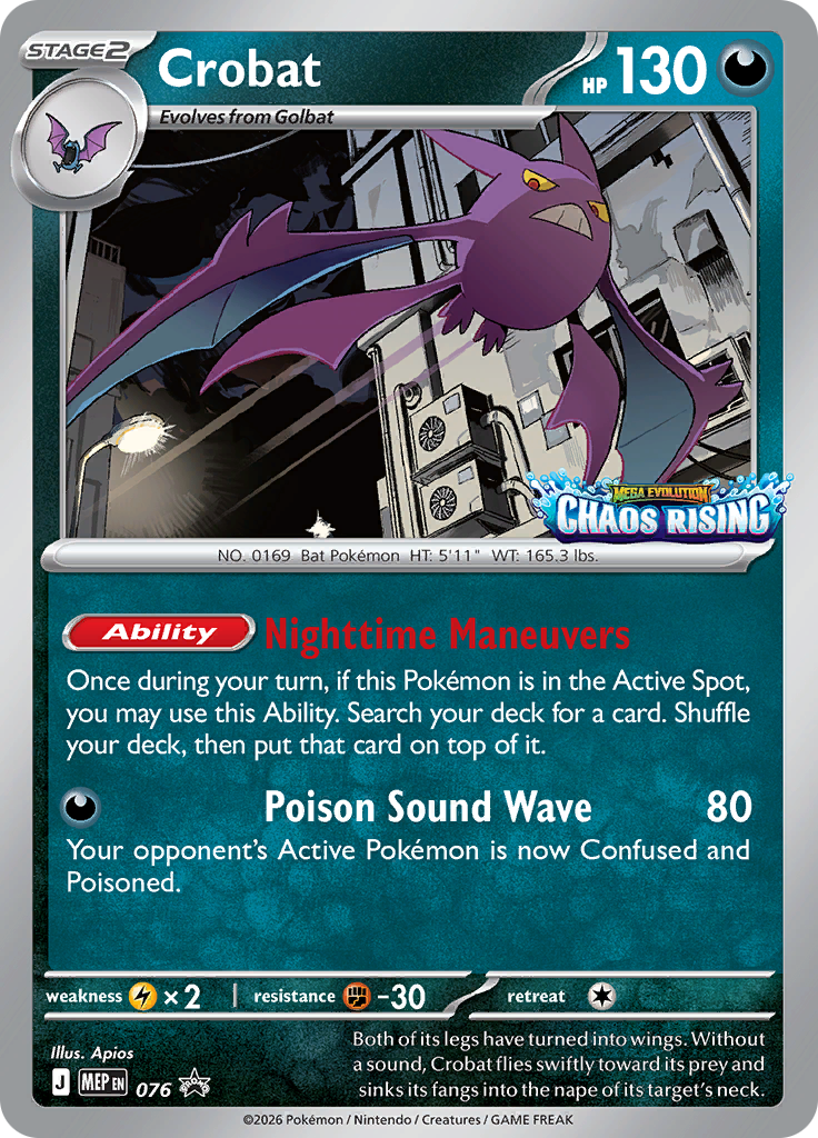 Crobat - ME Black Star Promos (Promo) [MEP-76] English / Near Mint / Normal