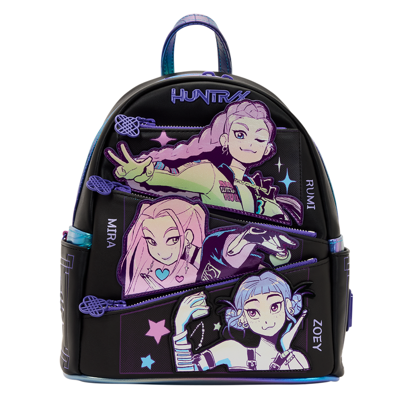 Loungefly - K-Pop Demon Hunters HUNTR/X Mini Backpack with Photo Card Charm