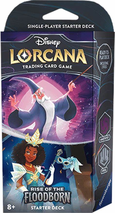 Lorcana Rise of the Floodborn Starter Deck Merlin & Tiana