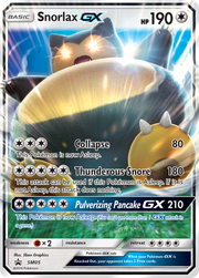 Snorlax-GX - SM Black Star Promos (Promo) [PR-SM-SM05] English / Near Mint / Normal