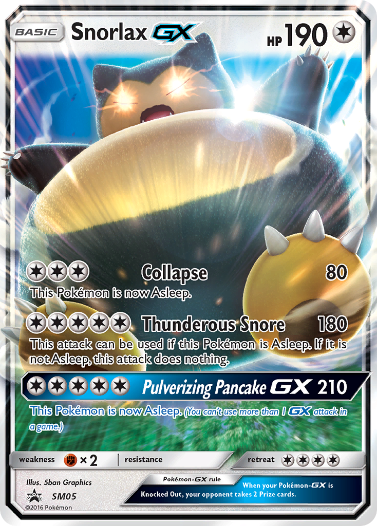 Snorlax-GX - SM Black Star Promos (Promo) [PR-SM-SM05] English / Near Mint / Normal