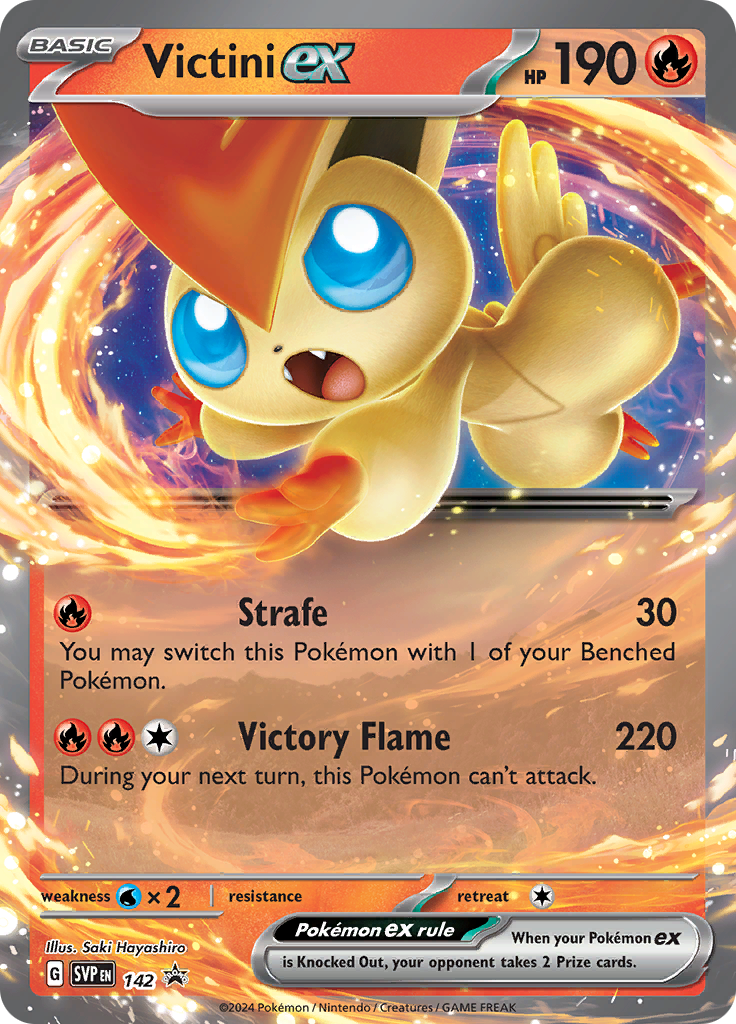 Victini ex - Scarlet & Violet Black Star Promos (Promo) [PR-SV-142] English / Near Mint / Normal