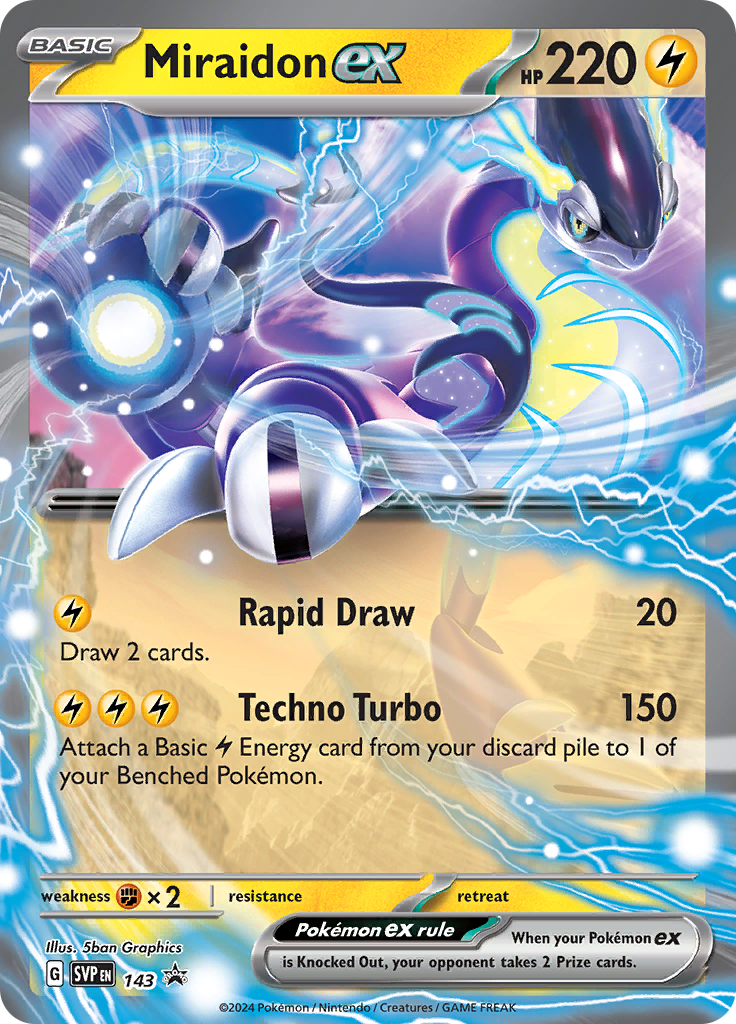 Miraidon ex - Scarlet & Violet Black Star Promos (Promo) [PR-SV-143] English / Near Mint / Normal