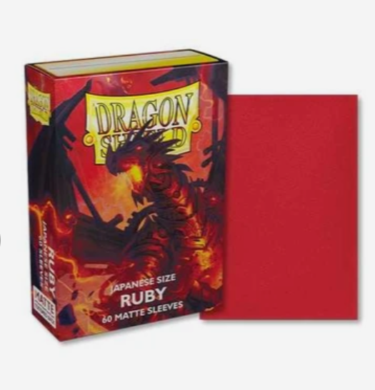 Dragon Shield Ruby 60 Japanese Sleeves