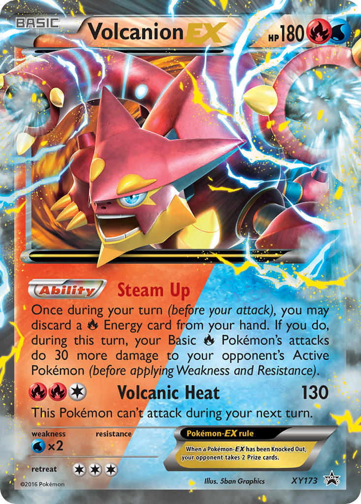 Volcanion-EX - XY Black Star Promos (Promo) [PR-XY-XY173] English / Light Played / Normal