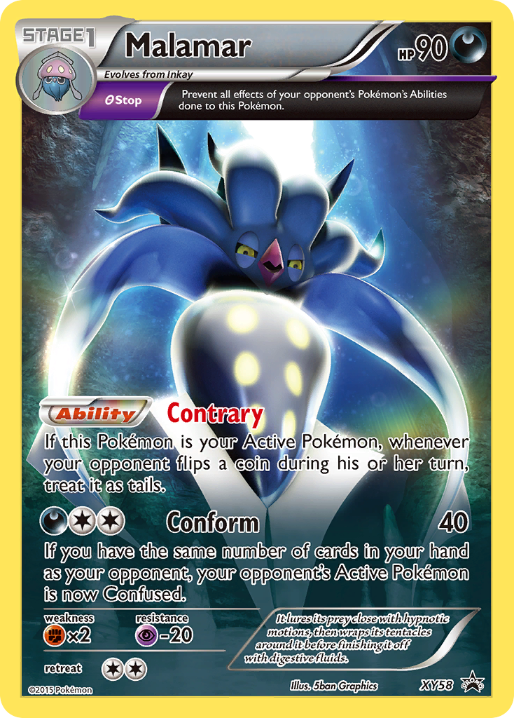 Malamar - XY Black Star Promos (Promo) [PR-XY-XY58] English / Near Mint / Normal