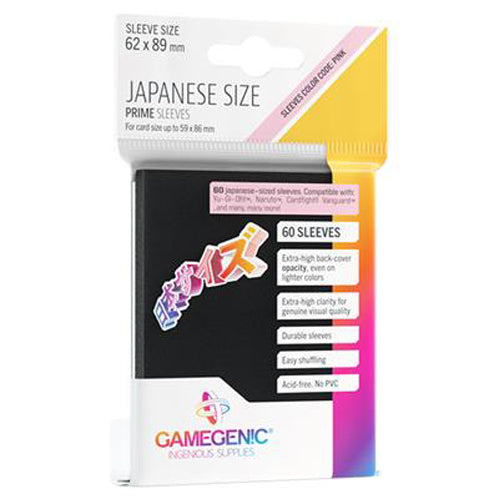 GameGenic Black 60 Japenese Sleeves