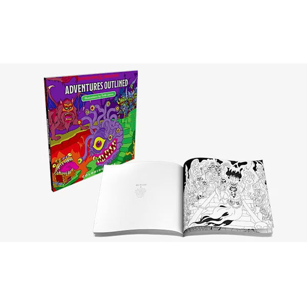 Dungeons & Dragons - Adventures Outlined Colouring Book