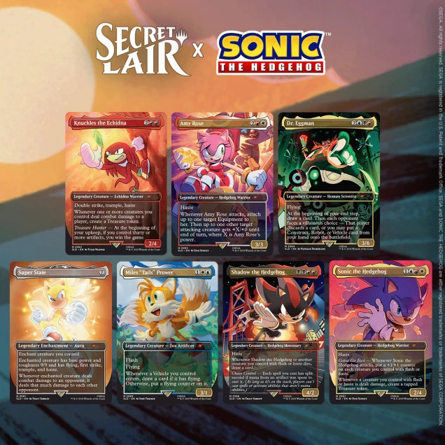 Non Foil Secret Lair - Sonic The Hedgehog: Friends & Foes