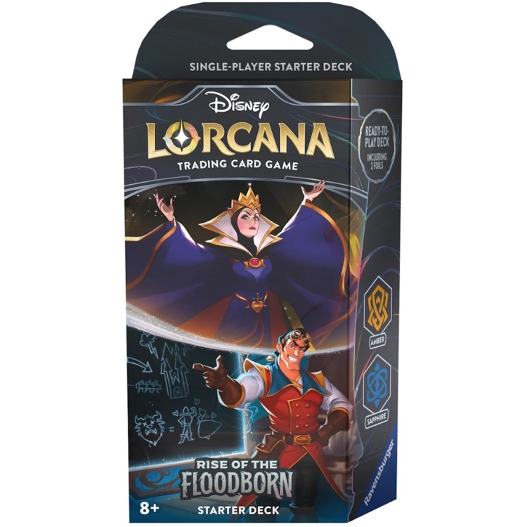 Lorcana Rise of the Floodborn Starter Deck The Queen & Gaston