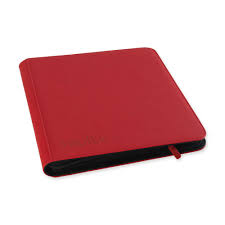 Vault X Red 12-Pocket Exo-Tec Zip Binder XL