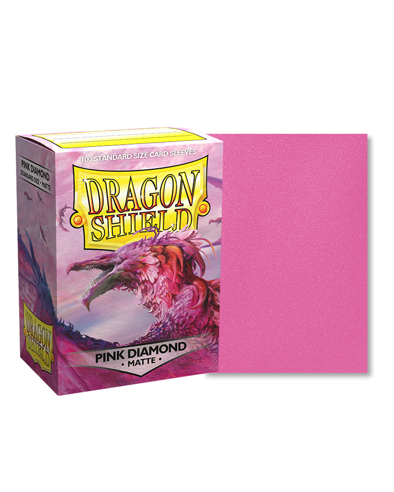Dragon Shield Sleeves - Matte Pink Diamond - Standard Size - 100(ct)