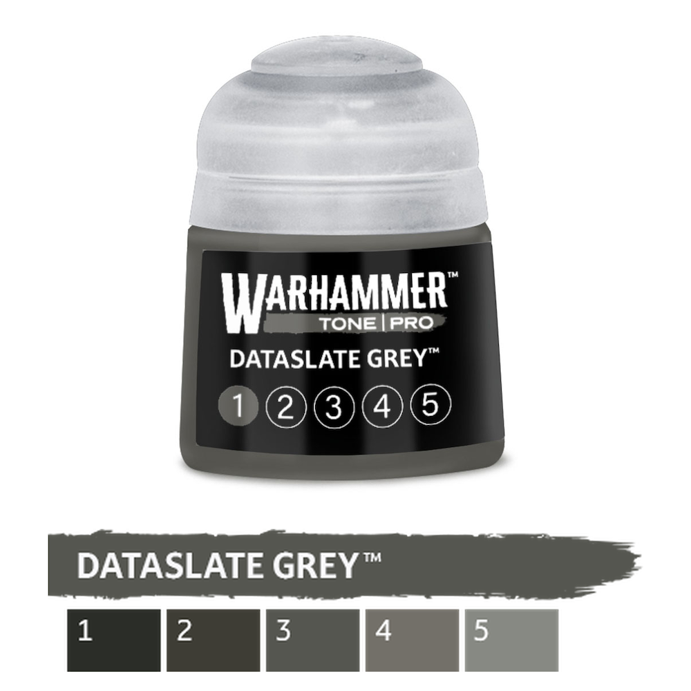 Warhammer Pro Paints:  Dataslate Grey 12ml