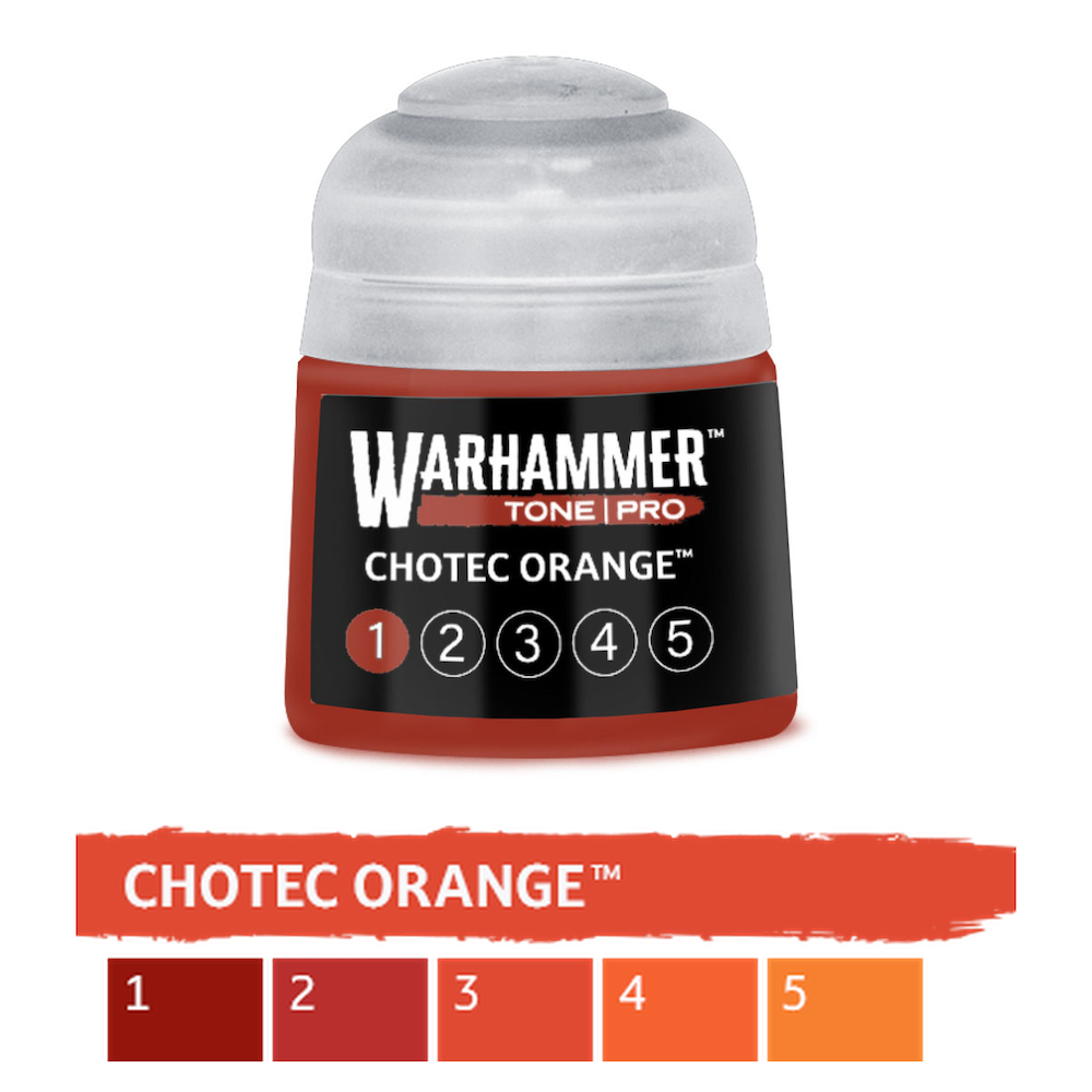 Warhammer Pro Paints:  Chotec Orange 12ml