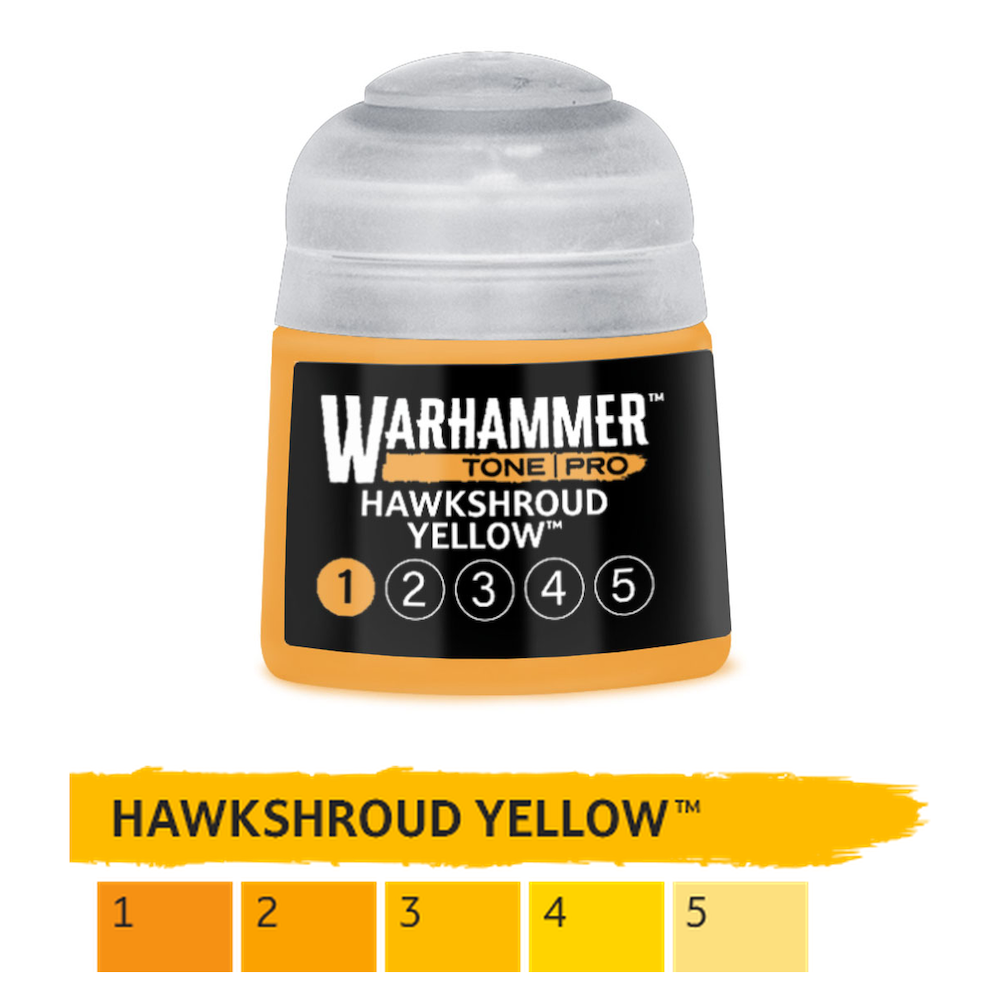 Warhammer Pro Paints:  Hawkshroud Yellow 12ml