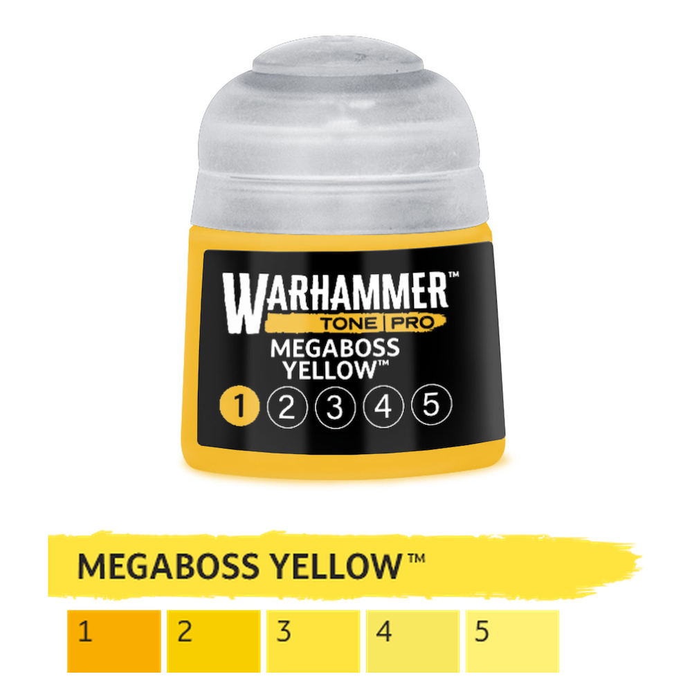 Warhammer Pro Paints:  Megaboss Yellow 12ml