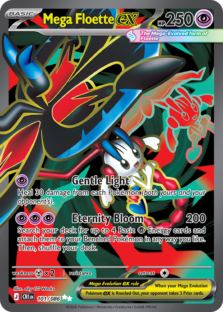 Mega Floette ex - Chaos Rising (Ultra Rare) [CRI-101] English / Near Mint / Normal