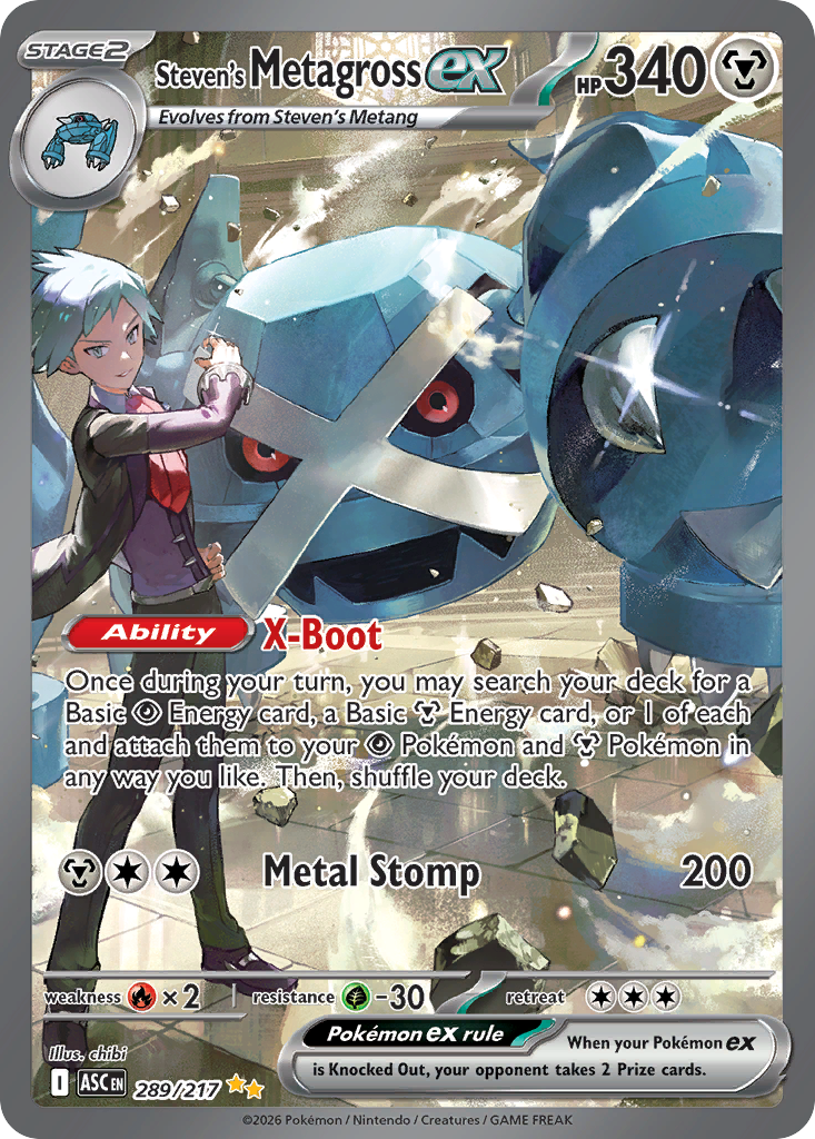 Steven's Metagross ex - Ascended Heroes (Special Illustration Rare) [ASC-289] English / Near Mint / Normal