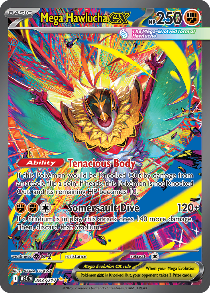 Mega Hawlucha ex - Ascended Heroes (Special Illustration Rare) [ASC-283] English / Near Mint / Normal