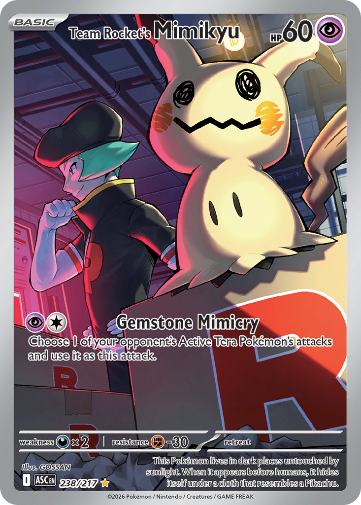Team Rocket's Mimikyu - Ascended Heroes (Illustration Rare) [ASC-238] English / Near Mint / Normal