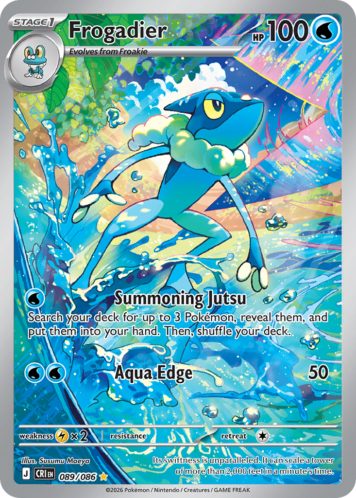Frogadier - Chaos Rising (Illustration Rare) [CRI-89] English / Near Mint / Normal