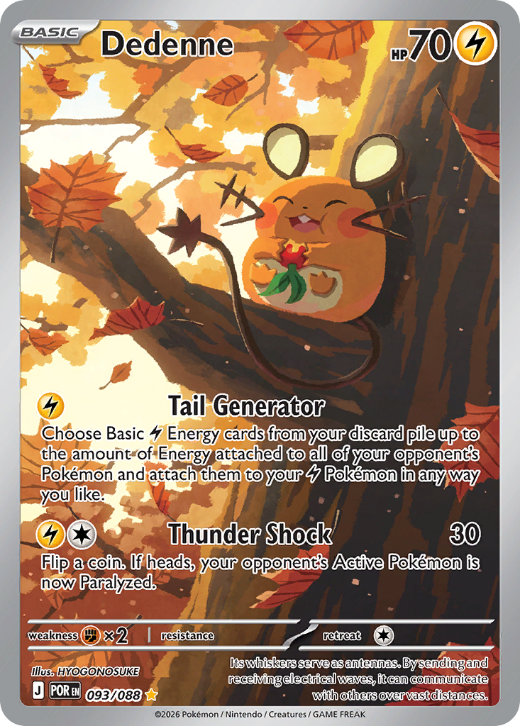 Dedenne - Perfect Order (Illustration Rare) [POR-93] English / Near Mint / Normal