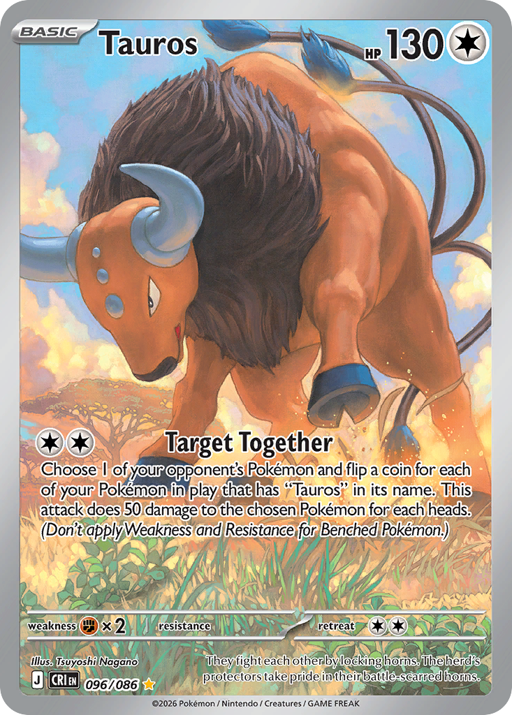 Tauros - Chaos Rising (Illustration Rare) [CRI-96] English / Near Mint / Normal