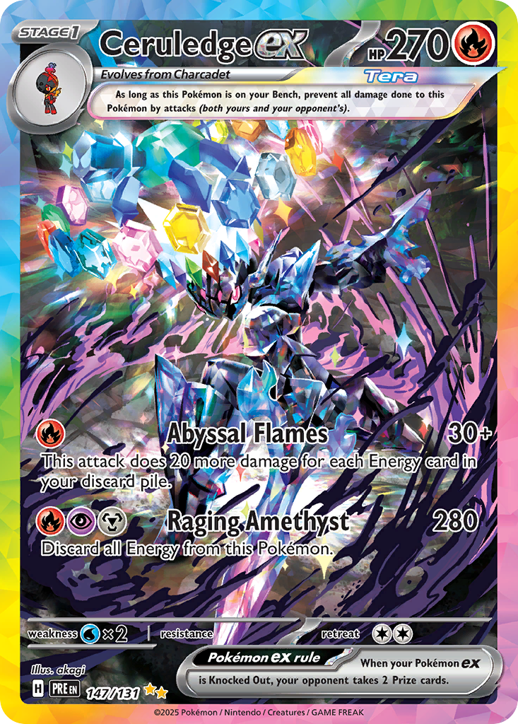 Ceruledge ex - Prismatic Evolutions (Special Illustration Rare) [PRE-147] English / Near Mint / Normal