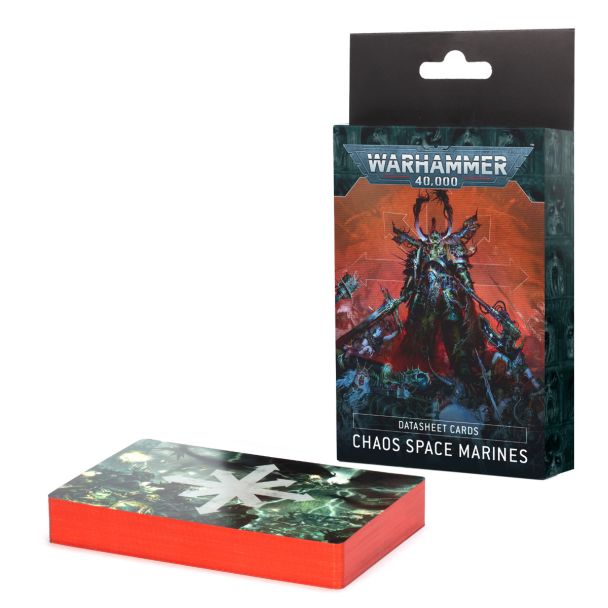 Warhammer 40k Chaos Space Marines Datasheet Cards